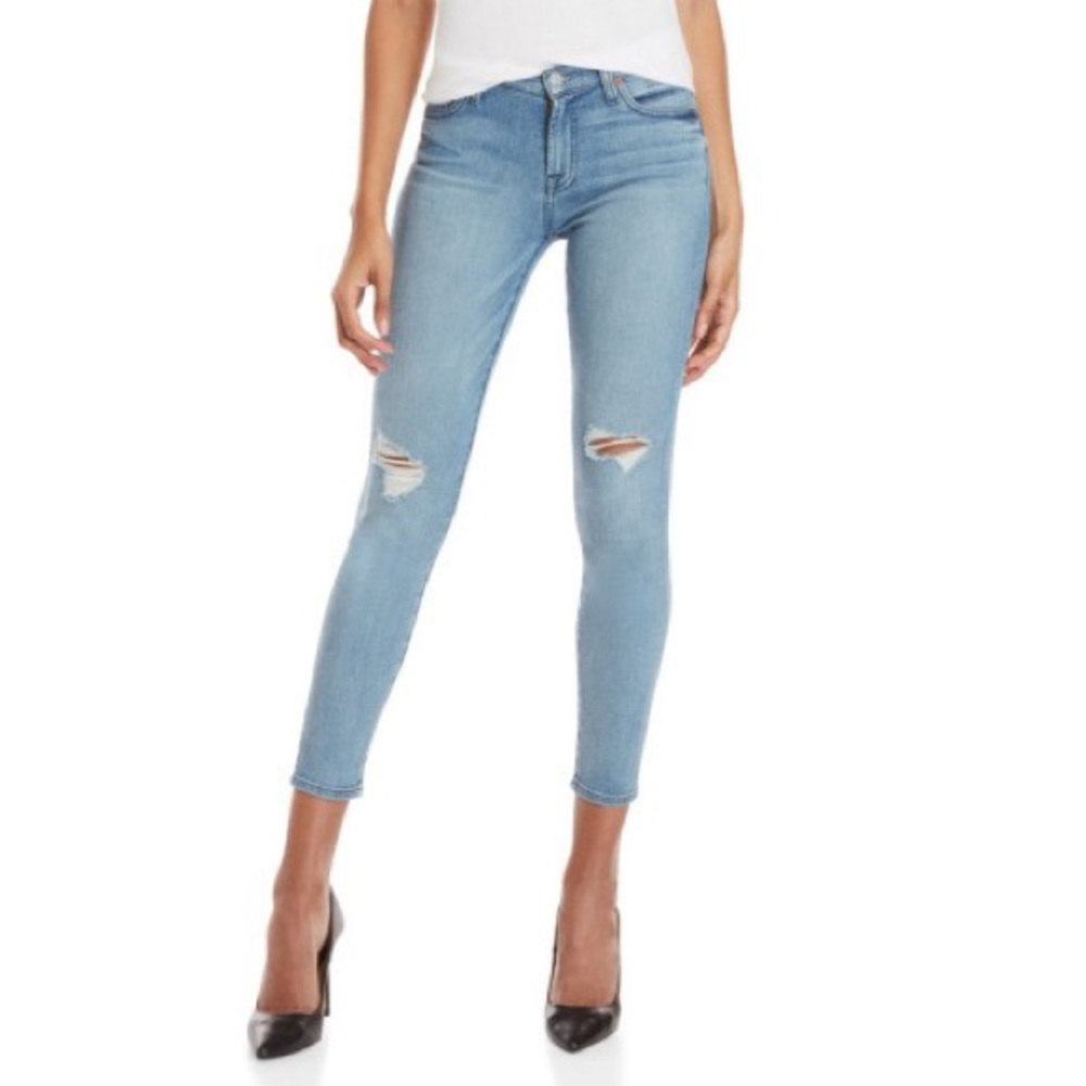 7 For All Mankind Gwenevere Ankle Distressed Jeans